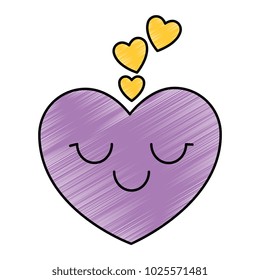 heart love kawaii character