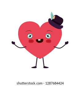 heart love kawaii character
