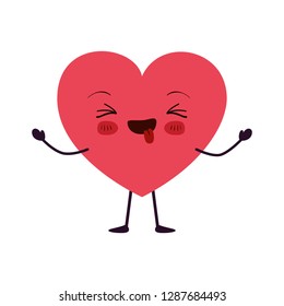 heart love kawaii character