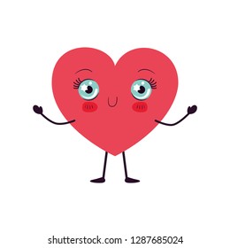 heart love kawaii character
