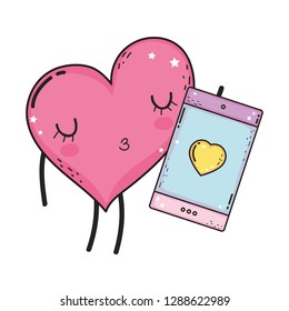 heart love kawaii character