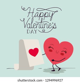heart love kawaii character