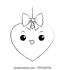 heart love kawaii character