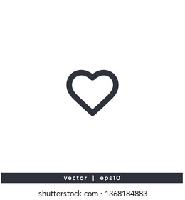 Heart Love or Like Icons Symbol