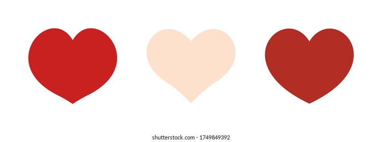 Heart and love linear icons set. Collection of heart and love, gift and decoration, icons for valentines day illustration, websites and mobile phones on a white background. Vector character set.