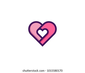 Heart Love Logo Design