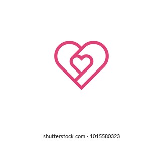 Heart Love Logo Design