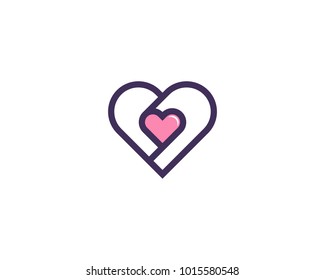 Heart, Love Logo Design Template