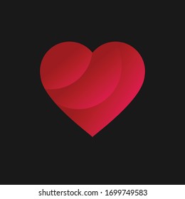 Heart Love Logo Design Vector
