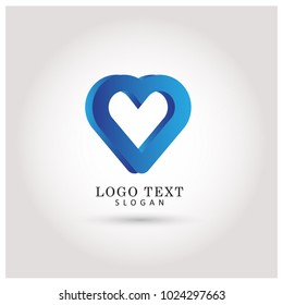 Heart & Love Logo. Symbol & Icon Vector Template.