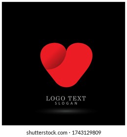 Heart & Love Logo. Symbol & Icon Vector Template.