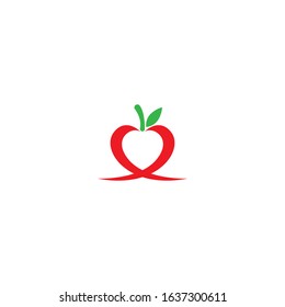 Heart love logo template vector icon design