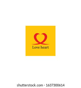 Heart love logo template vector icon design