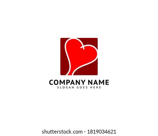 Heart Love Logo Template Vector Icon Design