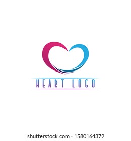 heart Love Logo and valentine day symbols Vector Template icons app