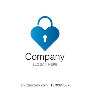 heart love logo vector design template