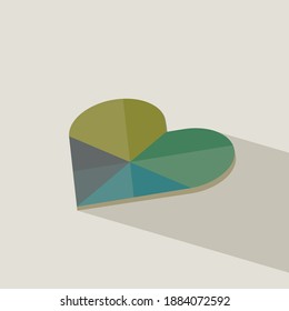 Heart love logo and vector graphics