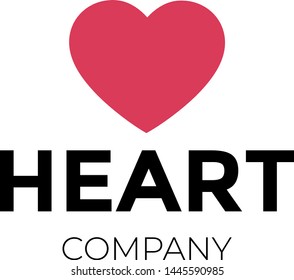 Heart Love Logo Vector Illustration - Vetorial