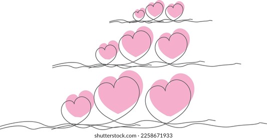 Heart, love, and Mandala or Line Art Design