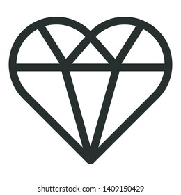 heart or love - minimal line web icon. simple vector illustration. concept for infographic, website or app.