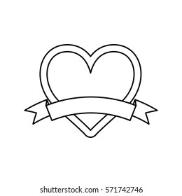 Heart and love ornament icon vector  illustration  graphic design
