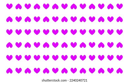 Heart love pattern background. Vector illustration.