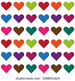 heart love pattern icon  