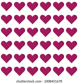 heart love pattern icon with red color 