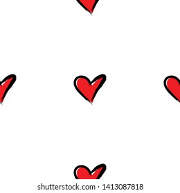 Heart love pattern symbol design concept element vector. Seamless hearth pattern design illustrator element for valentine day, gift, wedding, icon.