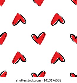 Heart love pattern symbol design concept element vector. Seamless hearth pattern design illustrator element for valentine day, gift, wedding, icon.