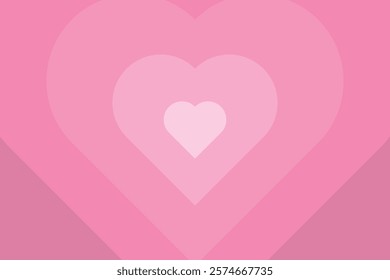 Heart love pink gradient shape background