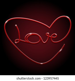 Heart love red