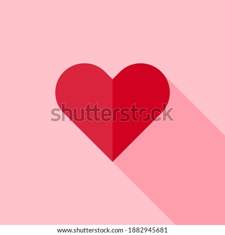 Heart love red vector graphics