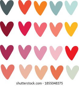 heart love red vector valentine