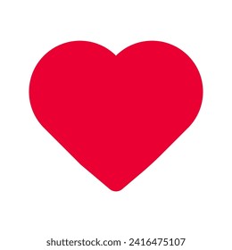 Heart, love, romance or valentine's day red heart. Heart vector icons. Red heart love symbol vector illustration