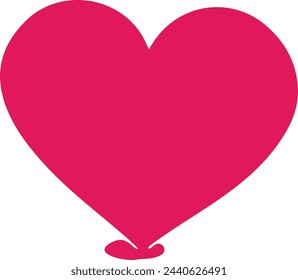 Heart, love, romance or valentine's day vector icon