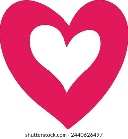 Heart, love, romance or valentine's day vector icon