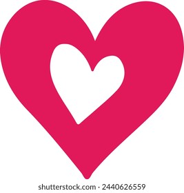 Heart, love, romance or valentine's day vector icon
