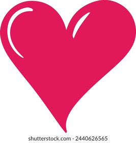 Heart, love, romance or valentine's day vector icon