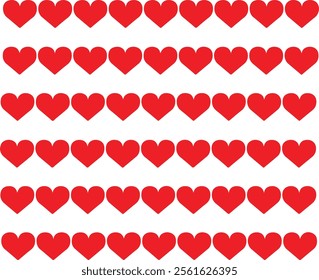 Heart, love, romance or valentine's day red heart. Heart vector icons. Artistic red heart love symbols isolated editable vector illustration.