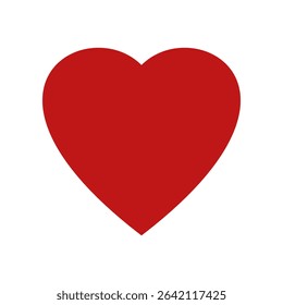 Heart, love, romance or valentine's day red heart. Heart vector icons. Artistic red heart love symbols isolated editable.