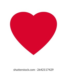 Heart, love, romance or valentine's day red heart. Heart vector icons. Artistic red heart love symbols isolated editable.