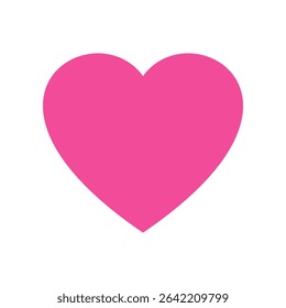 Heart, love, romance or valentine's day heart. Heart vector icon. Isolated artistic red heart love symbol in editable vector.