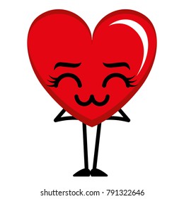 heart love sad kawaii character