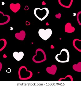 Heart love seamless pattern background. Vector illustration EPS10