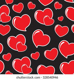 Heart Love Seamless Pattern Background Vector Illustration EPS10
