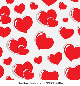 Heart Love Seamless Pattern Background Vector Illustration EPS10