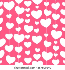 Heart Love Seamless Pattern Background Vector Illustration EPS10

