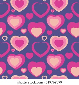 Heart Love Seamless Pattern Background Vector Illustration EPS10