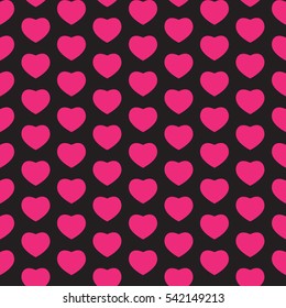 Heart Love Seamless Pattern Background Vector Illustration EPS10